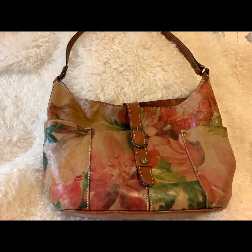 Patricia Nash Hand Painted Italian Leather Handbag